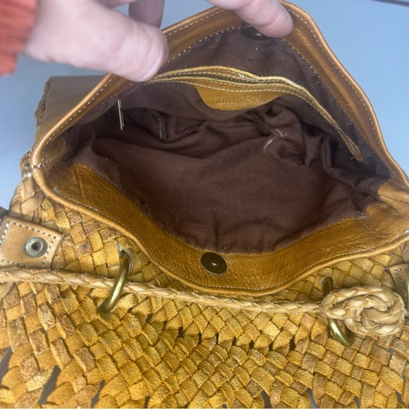 Motif56 Genuine Leather Fringe Boho Bag – Tan Cognac, Made in Morocco - Picture 10 of 14